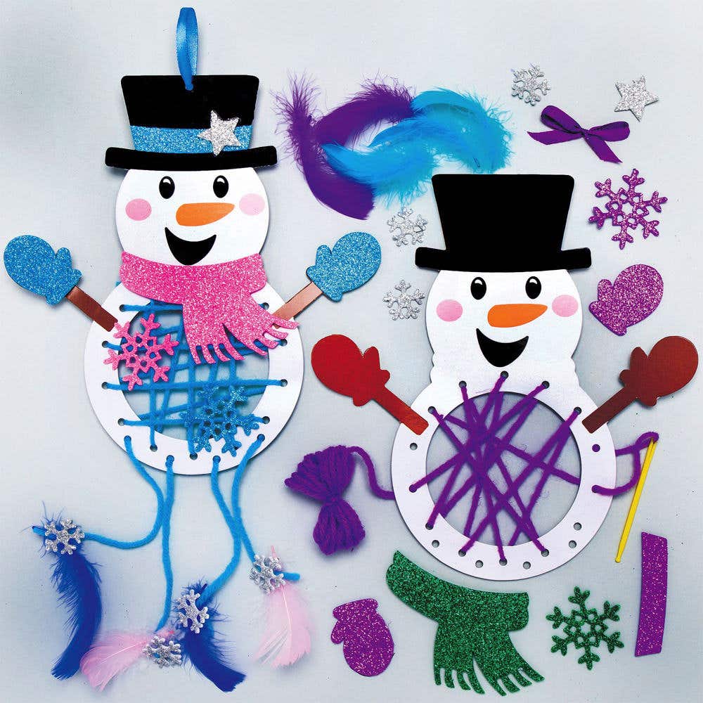 Snowman Dreamcatcher Kits (Pack of 4) Christmas Crafts