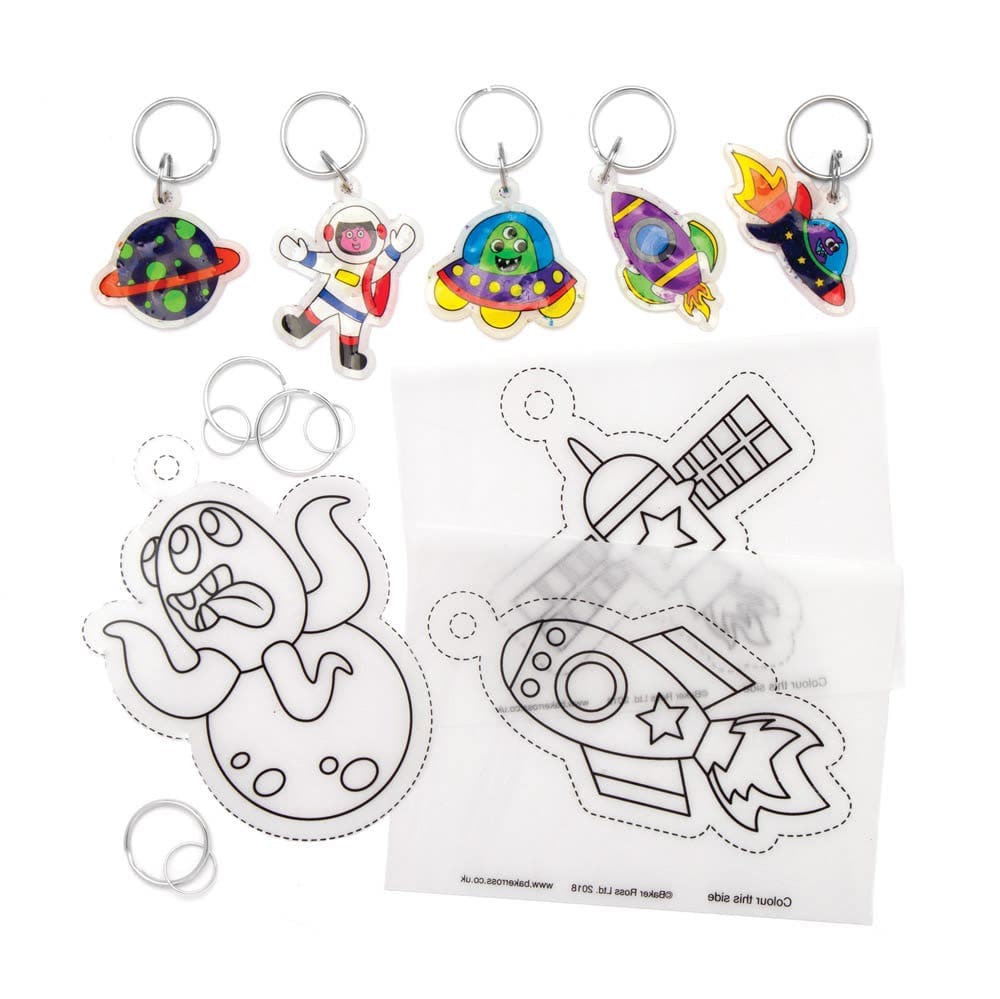 Solar System Super Shrink Keyrings (Pack of 8) Small Toys