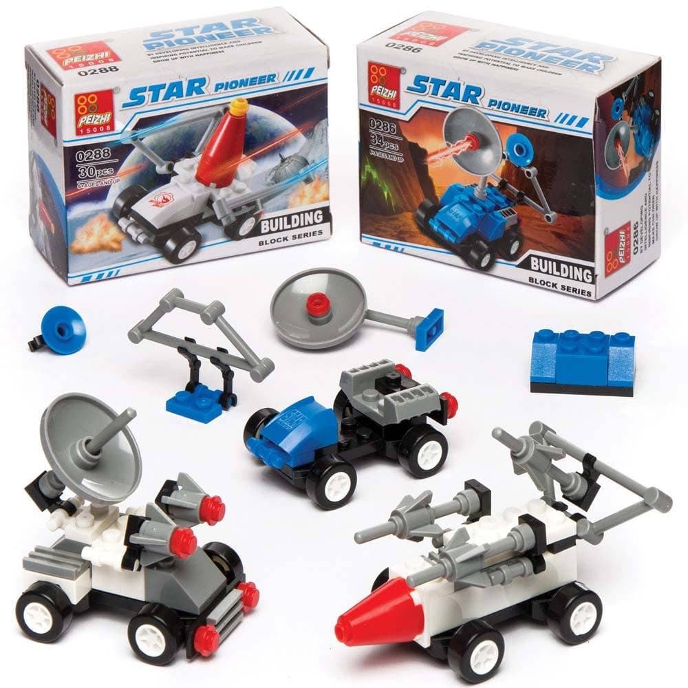 Space Building Brick Kits (Pack of 4) Creative Play Toys