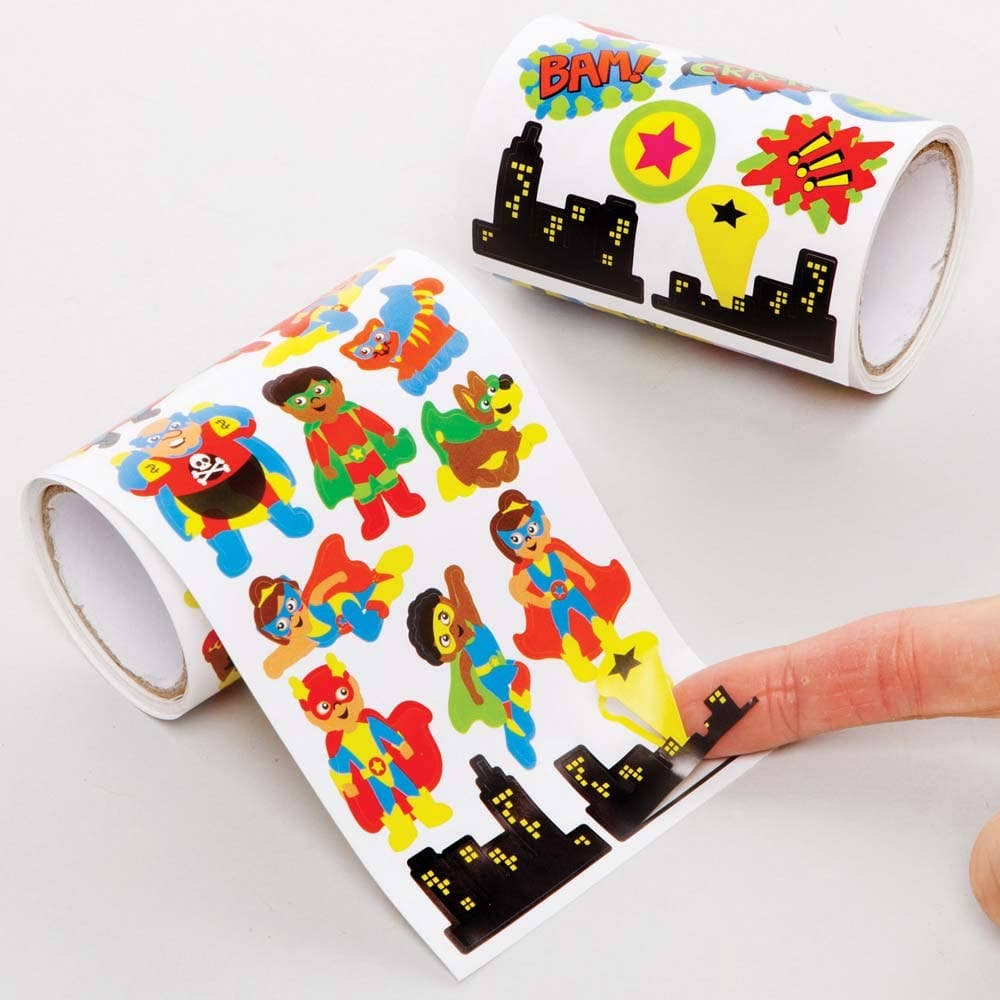 Star Superhero Sticker Rolls Value Pack (Pack of 600) Stickers