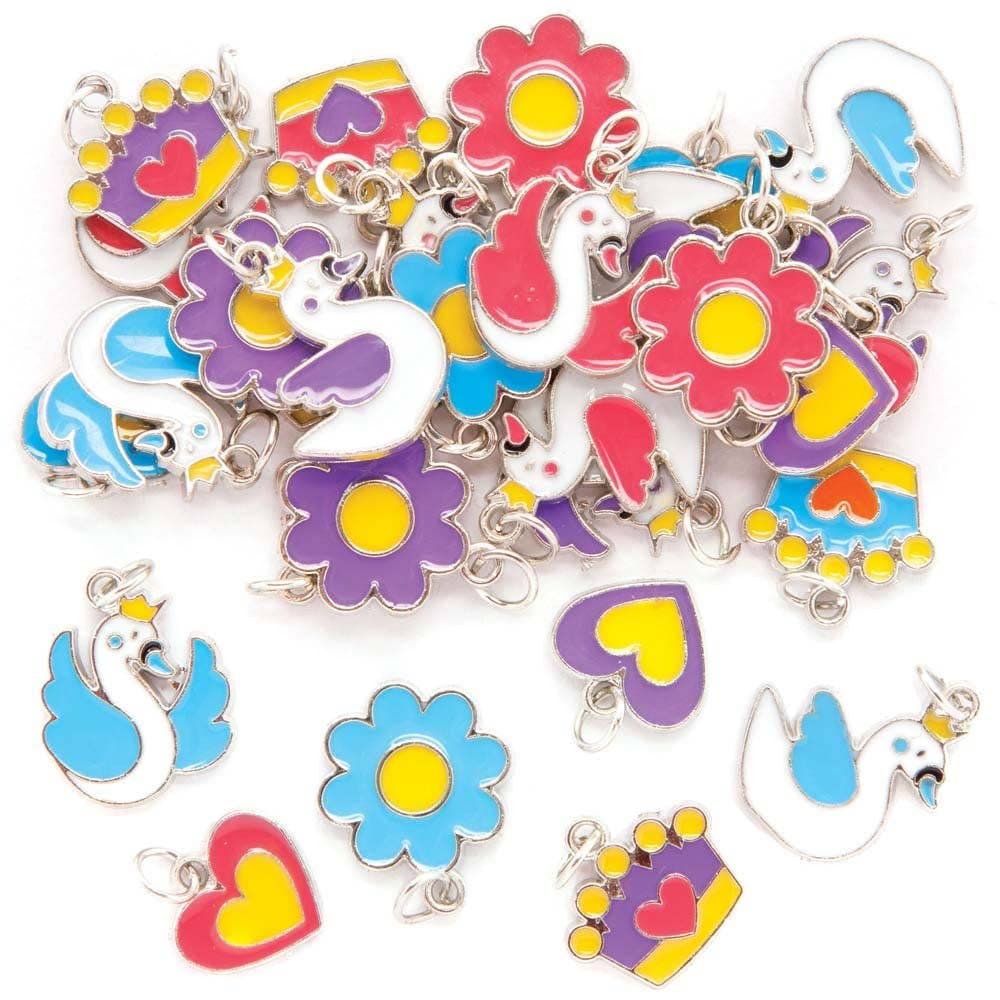 Swan Princess Charms (Pack of 30) Jewellery