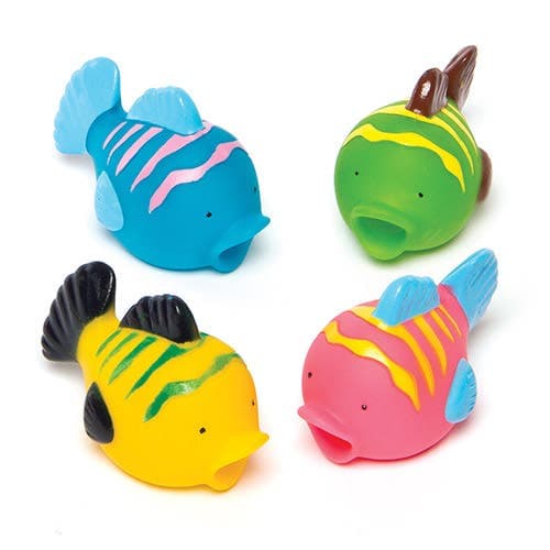Tropical Fish Water Squirters (Pack of 8) Pocket Money Toys Assorted colours