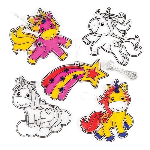 Unicorn Suncatchers (Pack of 8) Decoration Craft Kits