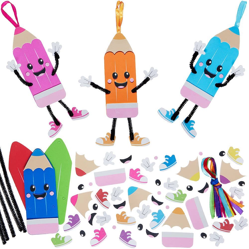 Pencils Mix & Match Decoration Kits (Pack of 8)