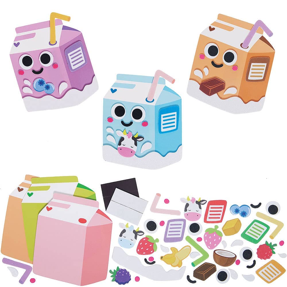 Milk Carton Mix & Match Magnet Kits (Pack of 8)