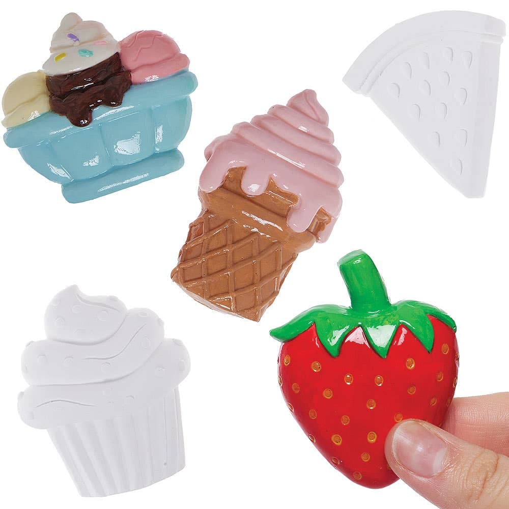 Mini Plaster Sweet Treats Food Shapes (Pack of 8)