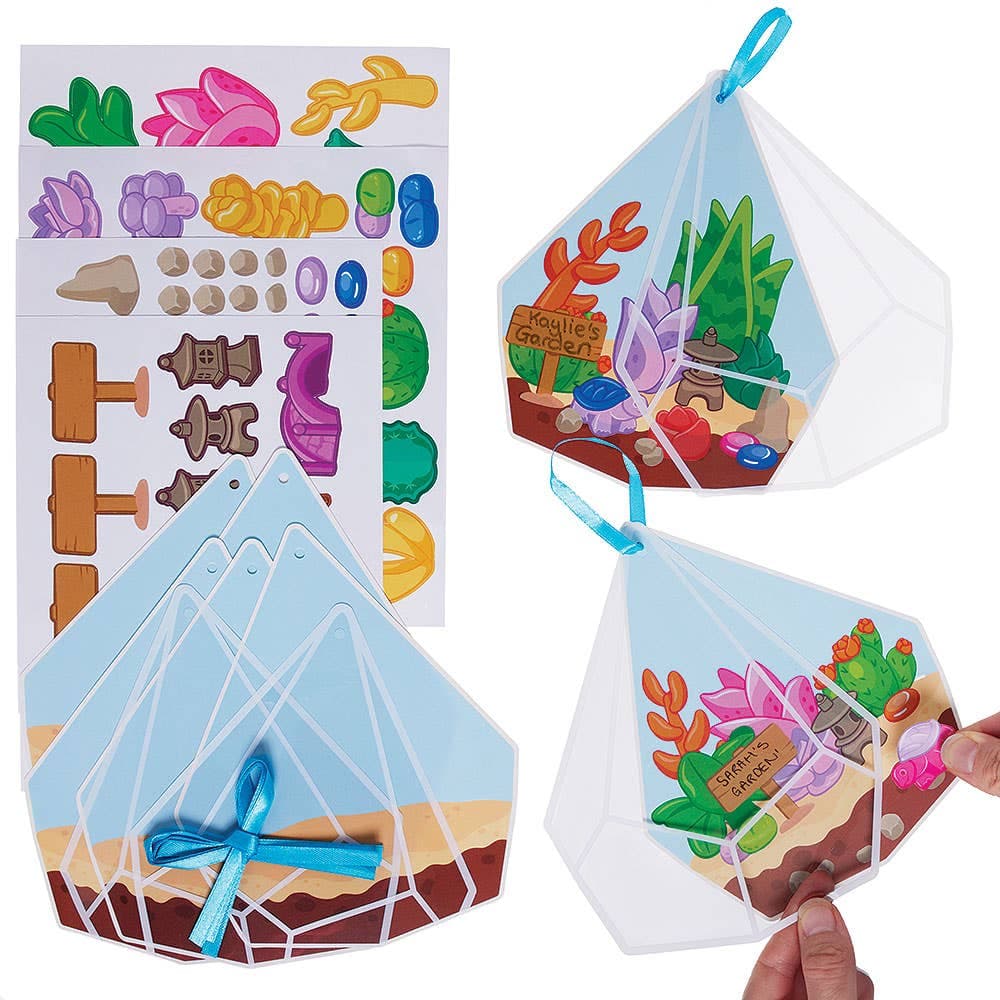 Terrarium Sticker Scene Decoration Kits (Pack of 5)