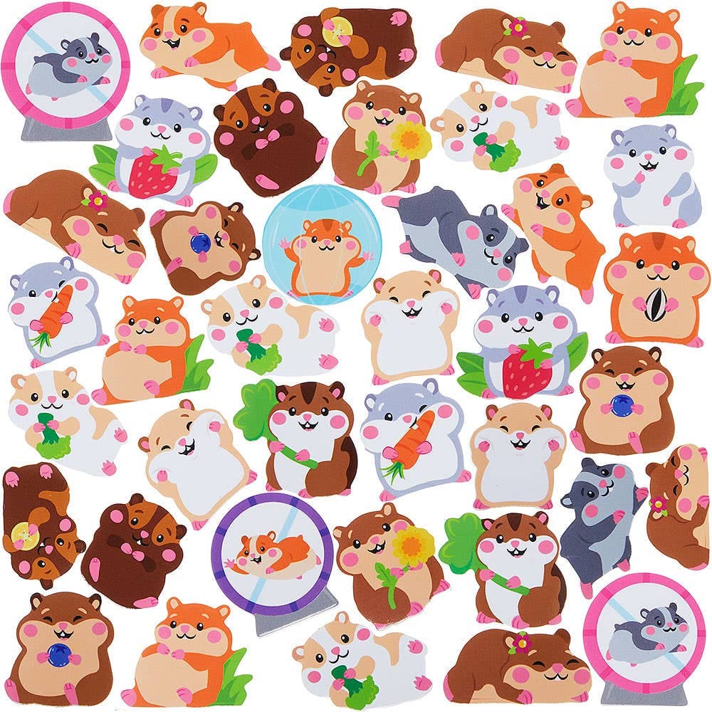 Hamster Foam Stickers (Pack of 120)