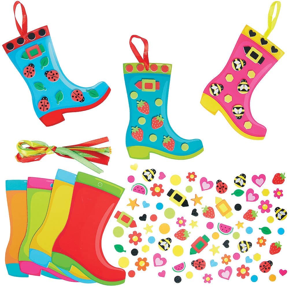 Wellington Boots Mix & Match Decoration Kits (Pack of 8)