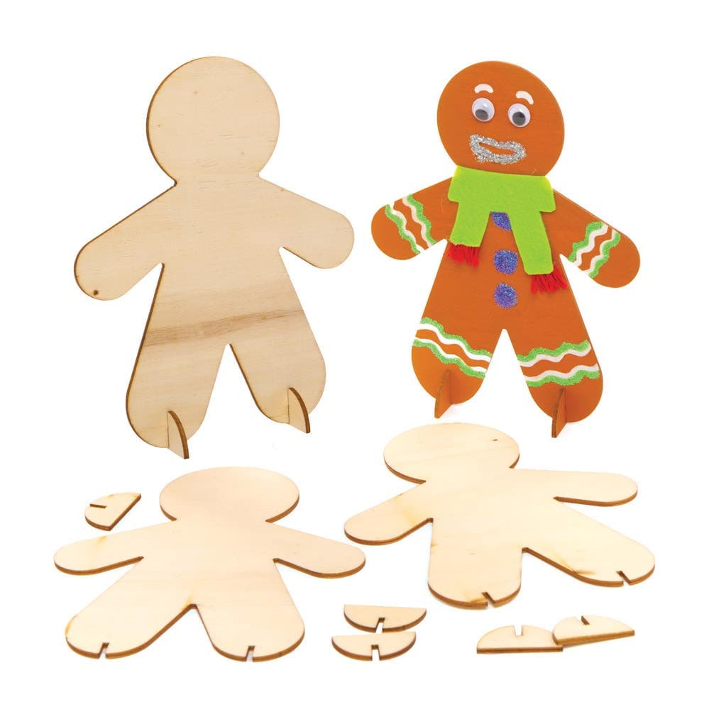 Wooden Stand-up People (Pack of 6) Decoration Craft Kits