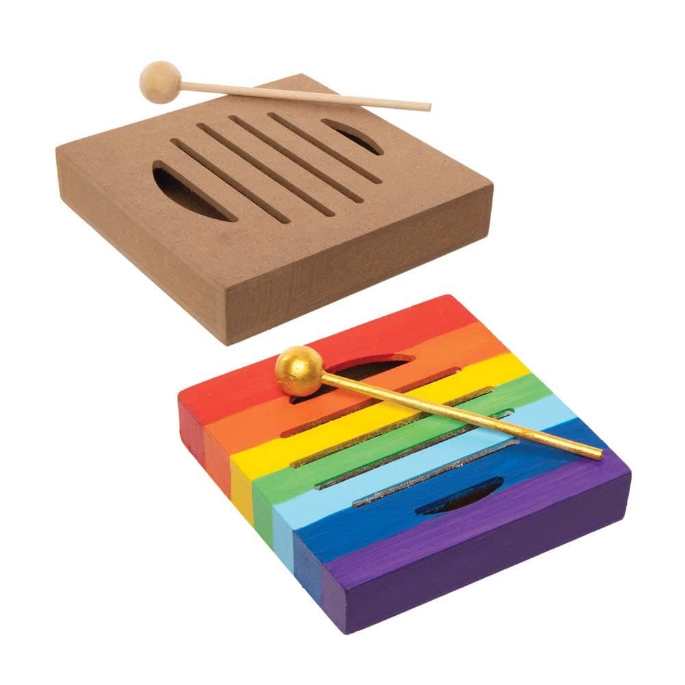 Design Your Own Wooden Music Blocks (Pack of 3) Decoration Craft Kits
