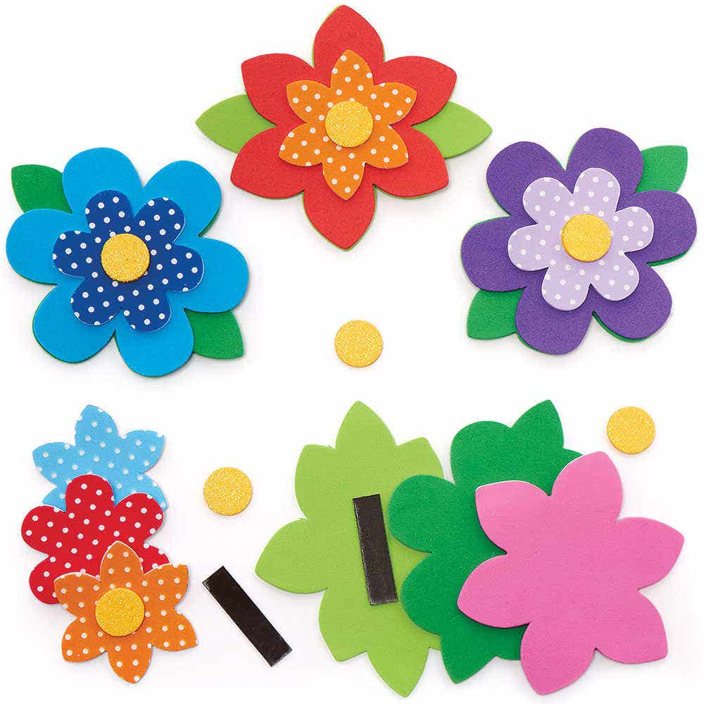 Flower Mix & Match Magnet Kits (Pack of 8) Art Craft Kits