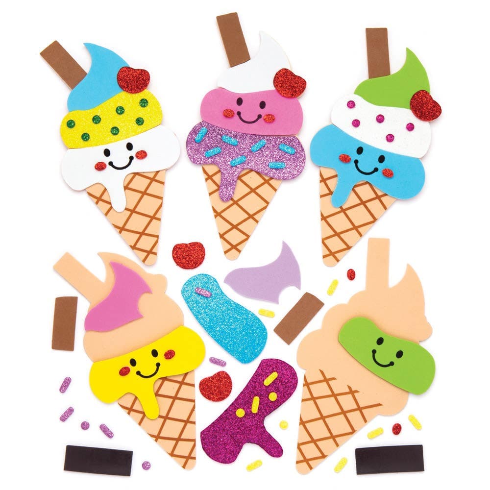 Ice Cream Mix & Match Magnet Kits (Pack of 6) Art Craft Kits