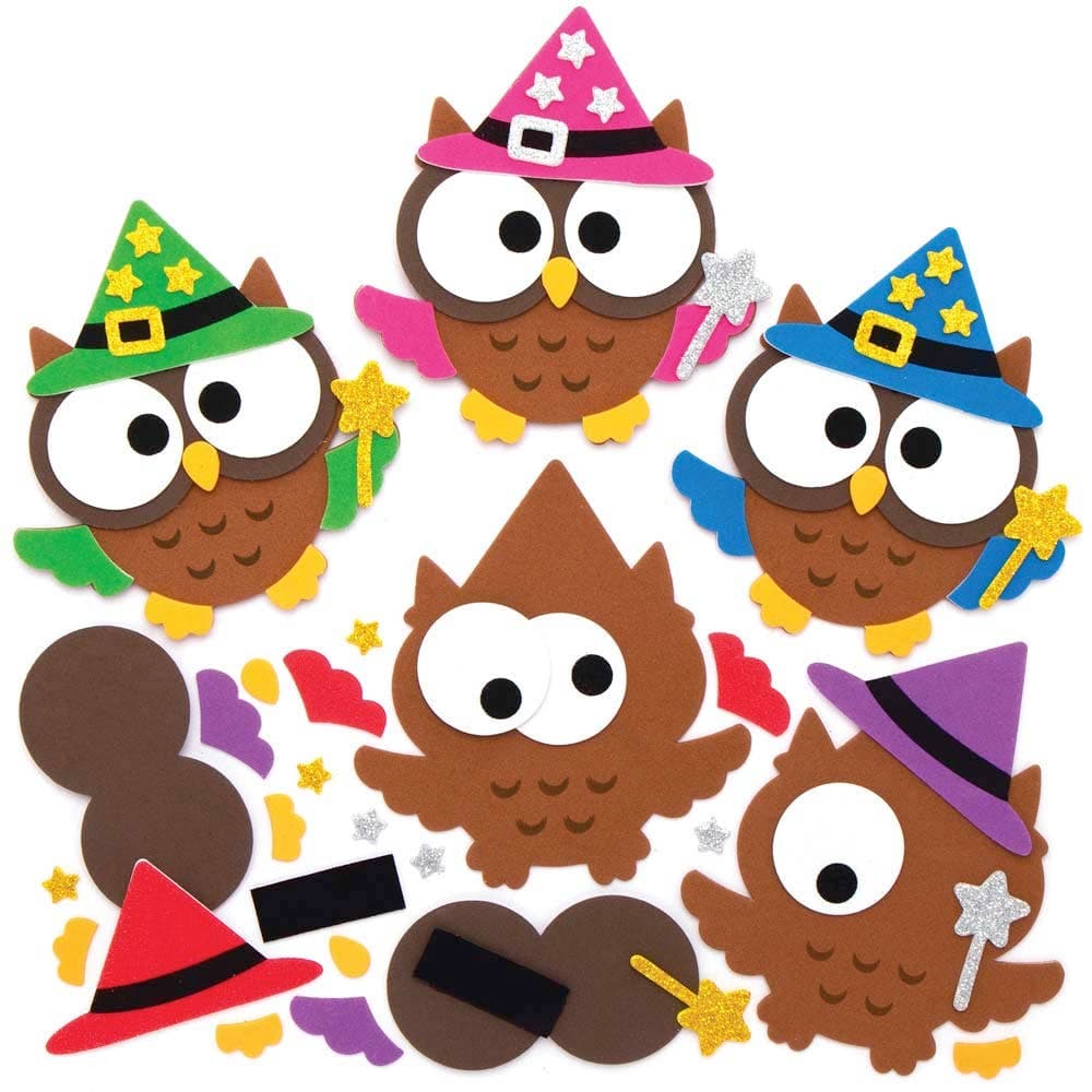 Wizard Owl Mix & Match Magnet Kits (Pack of 8) Halloween Crafts